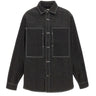 ENTIRE STUDIOS Camicia in denim grezzo BLACK Unisex 