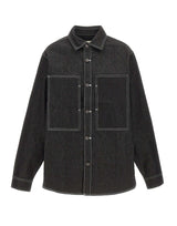 ENTIRE STUDIOS Camicia in denim grezzo BLACK Unisex 