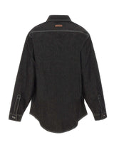 ENTIRE STUDIOS Camicia in denim grezzo BLACK Unisex 