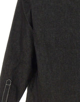 ENTIRE STUDIOS Camicia in denim grezzo BLACK Unisex 