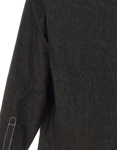 ENTIRE STUDIOS Camicia in denim grezzo BLACK Unisex 