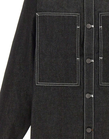 ENTIRE STUDIOS Camicia in denim grezzo BLACK Unisex 