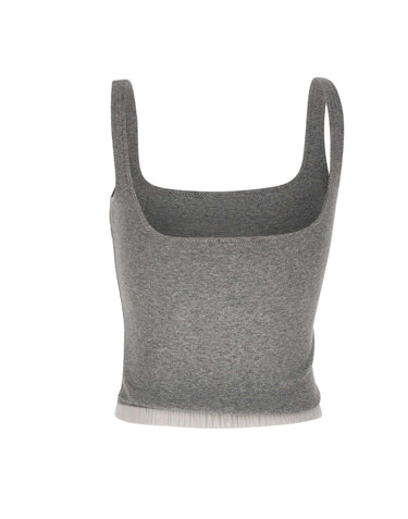 ENTIRE STUDIOS "Lounge Tank" GREY Donna 
