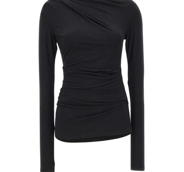 ENTIRE STUDIOS "Drape top" BLACK Donna 