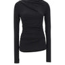 ENTIRE STUDIOS "Drape top" BLACK Donna 