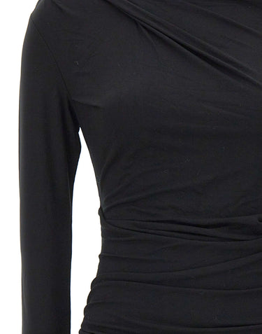 ENTIRE STUDIOS "Drape top" BLACK Donna 