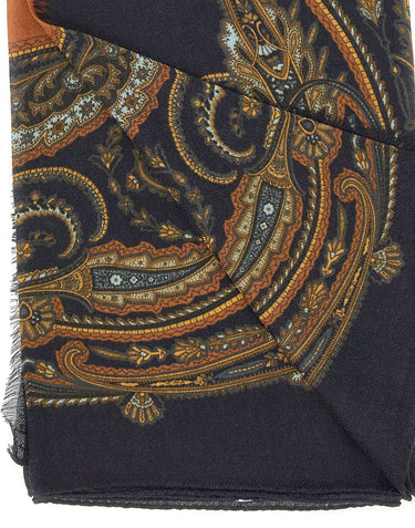ETRO Sciarpa con motivo Paysley BLACK Donna 