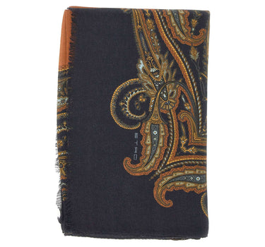 ETRO Sciarpa con motivo Paysley BLACK Donna 