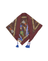 ETRO Foulard con stampa logo RED Donna 