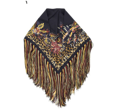 ETRO Foulard in seta con frange MULTICOLOR Donna 