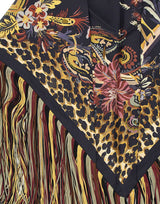 ETRO Foulard in seta con frange MULTICOLOR Donna 