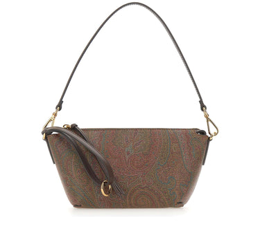 ETRO Borsa a spalla Paisley jacquard BROWN Donna 