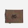 ETRO Pouch "Arnica" con pegaso BROWN Donna 