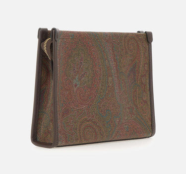 ETRO Pouch "Arnica" con pegaso BROWN Donna 