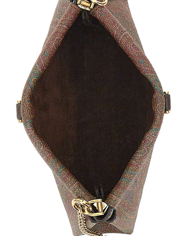 ETRO Borsa a tracolla "Clutch Talk Mini" BROWN Donna 