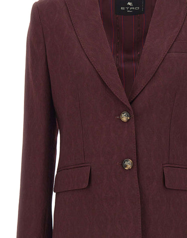 Blazer jacquard in lana WRCA0034 99TUB14R0369 ETRO 