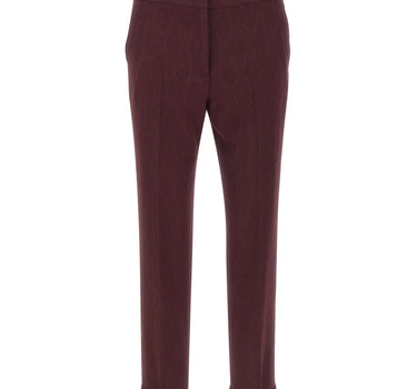 ETRO Pantaloni in lana con motivo medaglioni RED Donna 