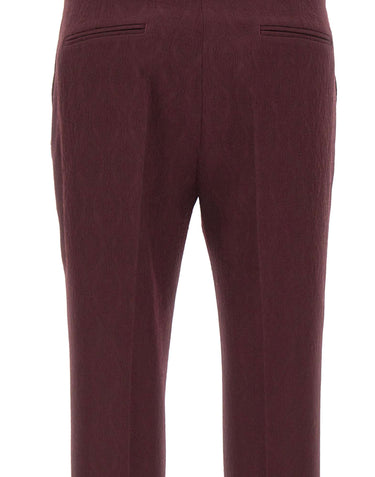 ETRO Pantaloni in lana con motivo medaglioni RED Donna 