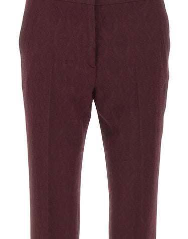 ETRO Pantaloni in lana con motivo medaglioni RED Donna 