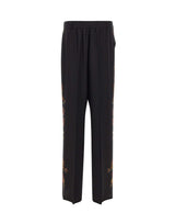 ETRO Pantaloni in seta con stampa Paisley floreale BLACK Donna 
