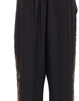 ETRO Pantaloni in seta con stampa Paisley floreale BLACK Donna 