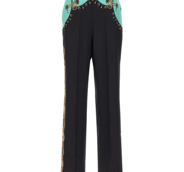 ETRO Pantaloni in seta con stampa gioielli BLACK Donna 