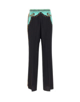 ETRO Pantaloni in seta con stampa gioielli BLACK Donna 
