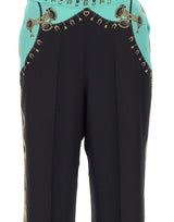 ETRO Pantaloni in seta con stampa gioielli BLACK Donna 