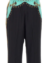 ETRO Pantaloni in seta con stampa gioielli BLACK Donna 