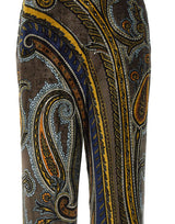 ETRO Pantaloni in velluto con motivo Paisley MULTICOLOR Donna 