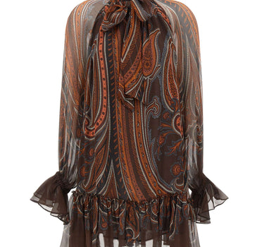 ETRO Mini abito in seta MULTICOLOR Donna 