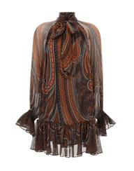ETRO Mini abito in seta MULTICOLOR Donna 