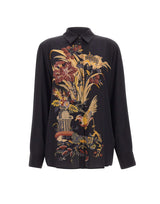 Camicia in seta con stampa piazzata WRIA0013 AK166X0813 ETRO 