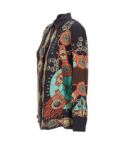 ETRO Camicia in seta con stampa gioielli BLACK Donna 