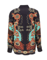 ETRO Camicia in seta con stampa gioielli BLACK Donna 