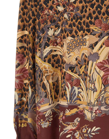 ETRO Camicia in seta con foulard MULTICOLOR Donna 