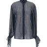 ETRO Camicia in chiffon di seta BLUE Donna 
