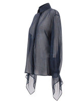 ETRO Camicia in chiffon di seta BLUE Donna 