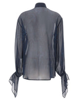 ETRO Camicia in chiffon di seta BLUE Donna 
