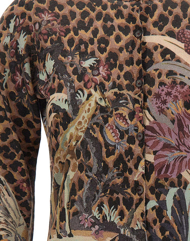 Cardigan in seta e Cashmere floreale WRKE0023 AK172X0866 ETRO 