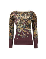 Maglia floreale in seta e Cashmere WRKE0424 AK172X0866 ETRO 
