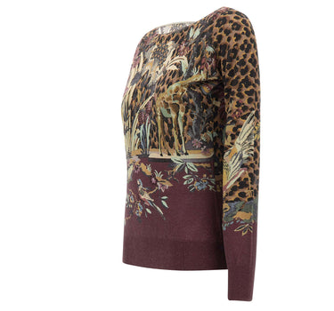 Maglia floreale in seta e Cashmere WRKE0424 AK172X0866 ETRO 