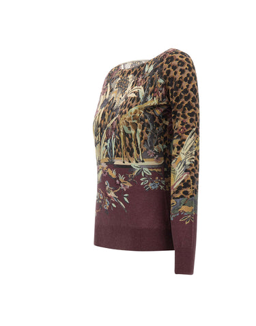 Maglia floreale in seta e Cashmere WRKE0424 AK172X0866 ETRO 