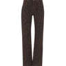 ETRO Jeans dritti con stampa paisley BROWN Donna 