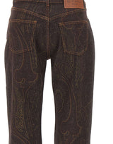 ETRO Jeans dritti con stampa paisley BROWN Donna 