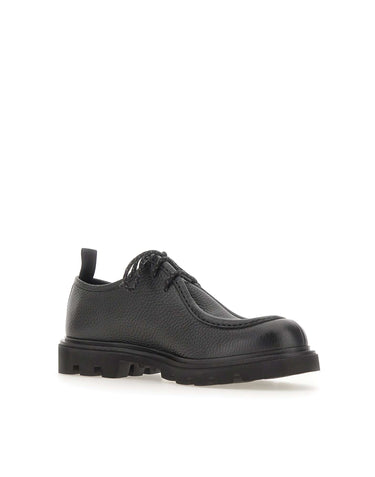 FABI Stringate in pelle di vitello BLACK Uomo 