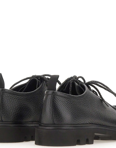 FABI Stringate in pelle di vitello BLACK Uomo 
