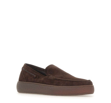 FABI Mocassini in velour BROWN Uomo 