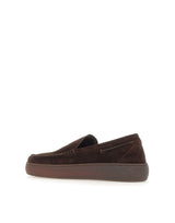 FABI Mocassini in velour BROWN Uomo 