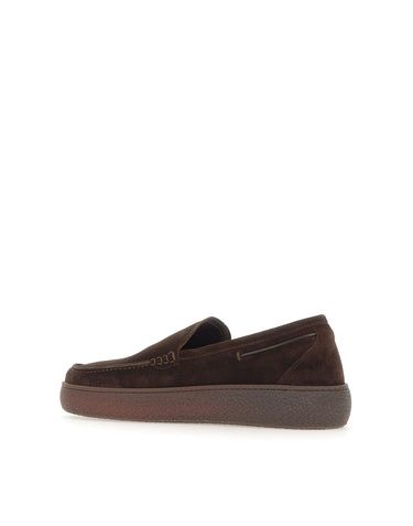 FABI Mocassini in velour BROWN Uomo 